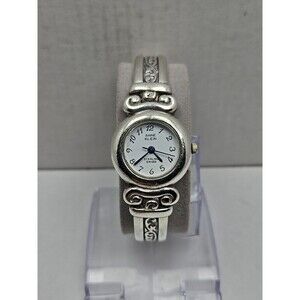 Anne Klein Sterling Bracelet Watch Swiss Quartz White Dial Womens New Battery